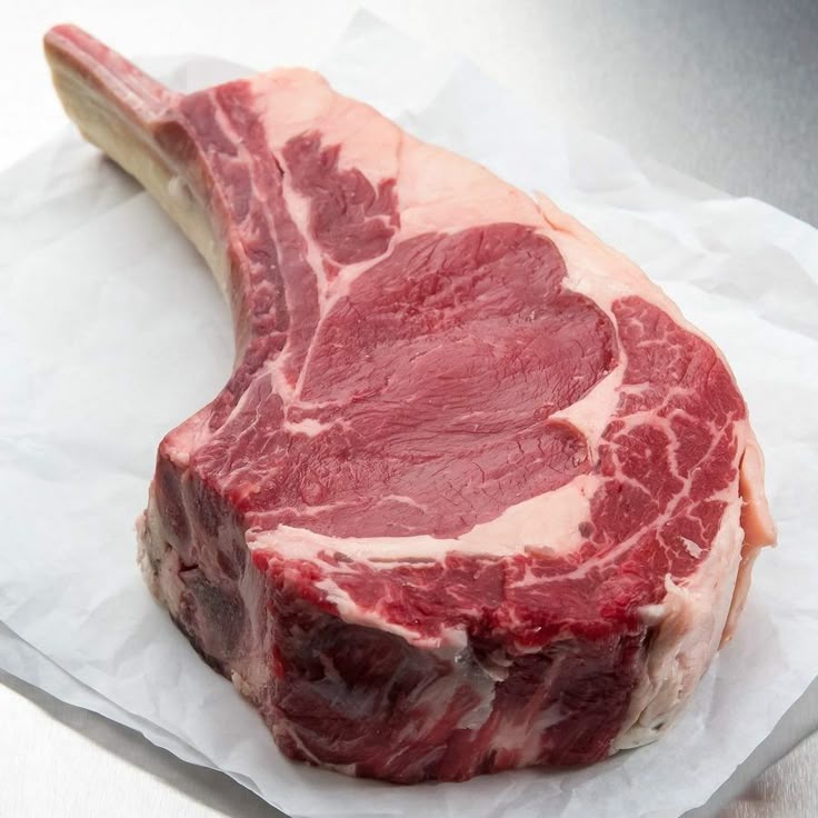 Dry-aged Ankole ribeye on butcher paper
